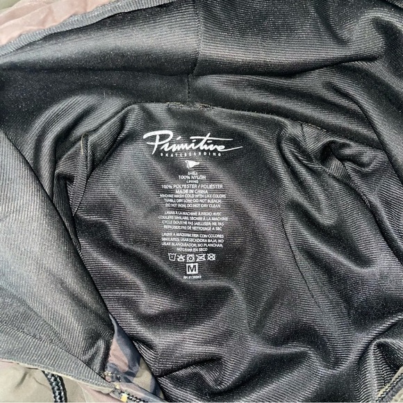 Primitive Army Camo Hooded Windbreaker Full Zip Pockets Men’s Medium - Picture 7 of 9